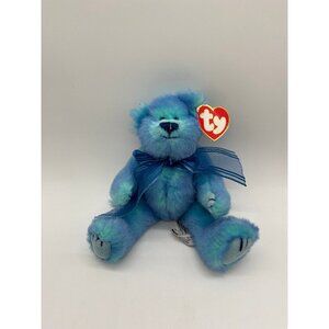 1993 Ty Beanie Babies The Attic Treasure Collection "Azure" Blue Bear Plush
